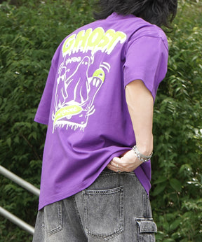 25SS ゴースト 発泡バックプリント ビッグシルエット半袖Tシャツ