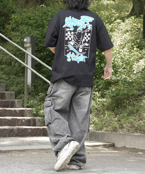 25SS ゴースト 発泡バックプリント ビッグシルエット半袖Tシャツ