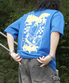 25SS ゴースト 発泡バックプリント ビッグシルエット半袖Tシャツ