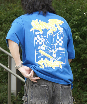 25SS ゴースト 発泡バックプリント ビッグシルエット半袖Tシャツ
