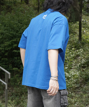 25SS ゴーストワンポイント刺繍 ボックスシルエット 半袖Tシャツ