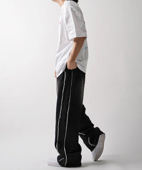 25SS 【DOMDOM / ドムドムハンバーガー】 ビッグシルエット バックプリント半袖Tシャツ
