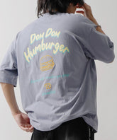 25SS 【DOMDOM / ドムドムハンバーガー】 ビッグシルエット バックプリント半袖Tシャツ