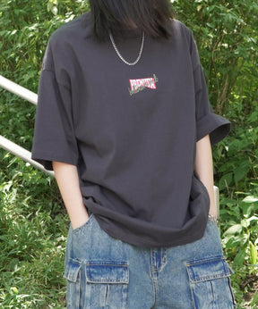 25SS ビッグシルエット 缶詰風イラストプリント 半袖Tシャツ