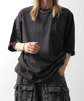 25SS スモーク ボックスシルエット グランジ風 Y2Kモチーフ 韓国風 バックプリント