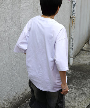 25SS レースガール ヴィンテージライク ピグメント加工 アメカジ風 レトロプリント ロックTシャツ