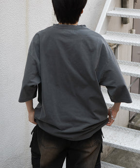 25SS アメリカン ヴィンテージライク ピグメント加工 アメカジ風 レトロプリント ロックTシャツ