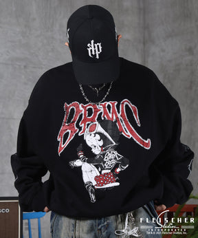 【Betty Boop / ベティブープ】裏起毛 クルースウェット プリント