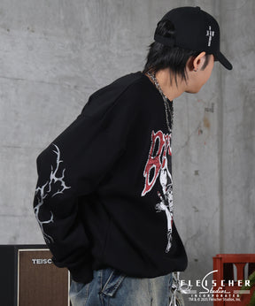 【Betty Boop / ベティブープ】裏起毛 クルースウェット プリント