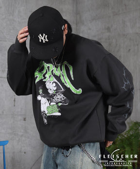 【Betty Boop / ベティブープ】裏起毛 クルースウェット プリント