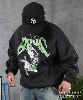 【Betty Boop / ベティブープ】裏起毛 クルースウェット プリント