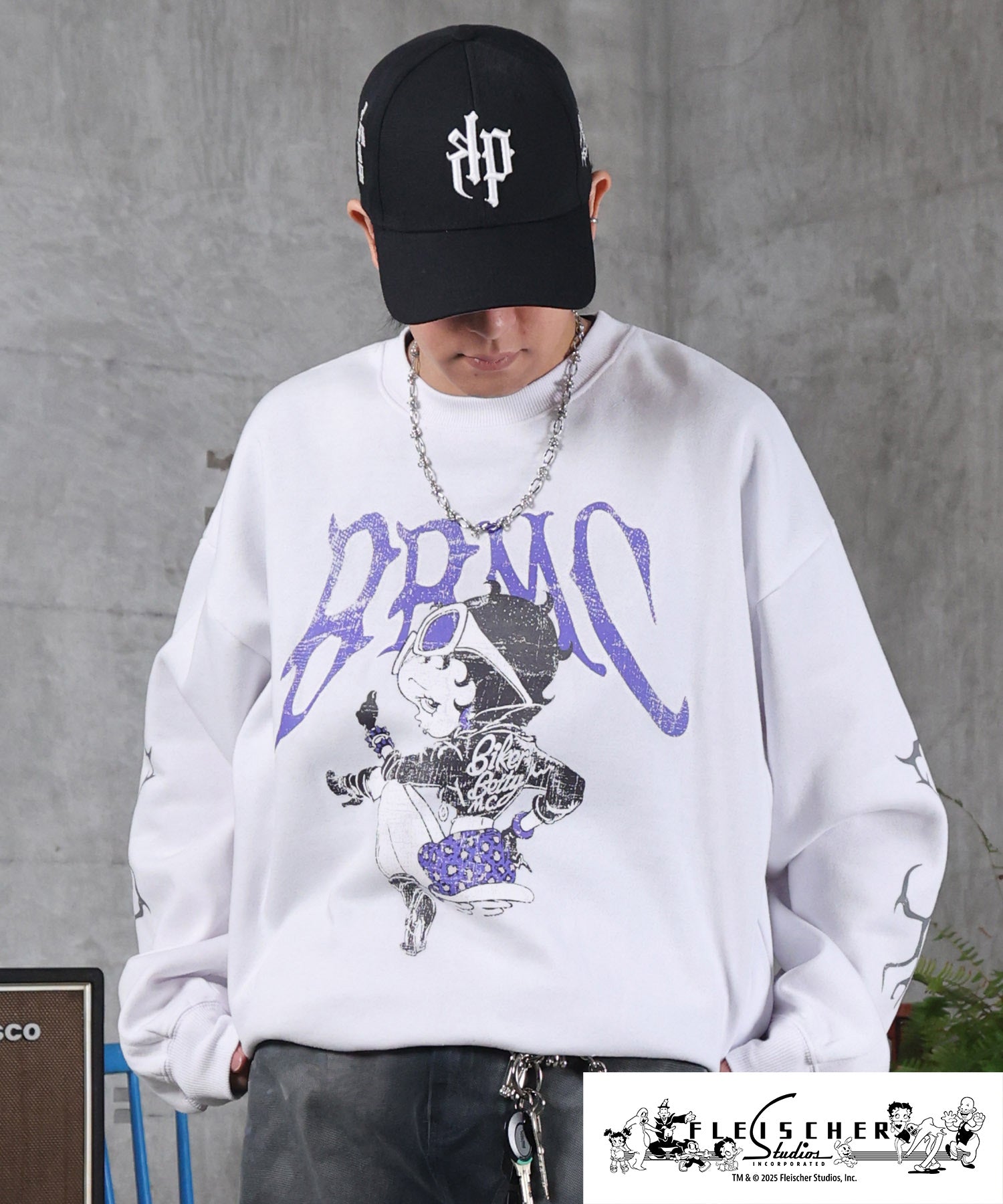 【Betty Boop / ベティブープ】裏起毛 クルースウェット プリント