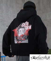 【Betty Boop / ベティブープ】裏起毛 バックプリント パーカー