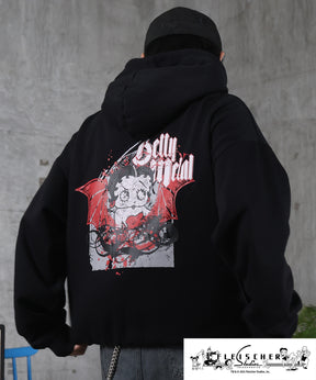 【Betty Boop / ベティブープ】裏起毛 バックプリント パーカー