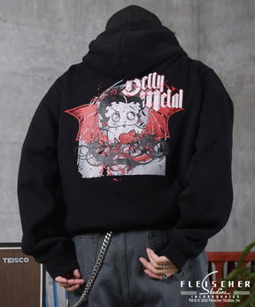 【Betty Boop / ベティブープ】裏起毛 バックプリント パーカー