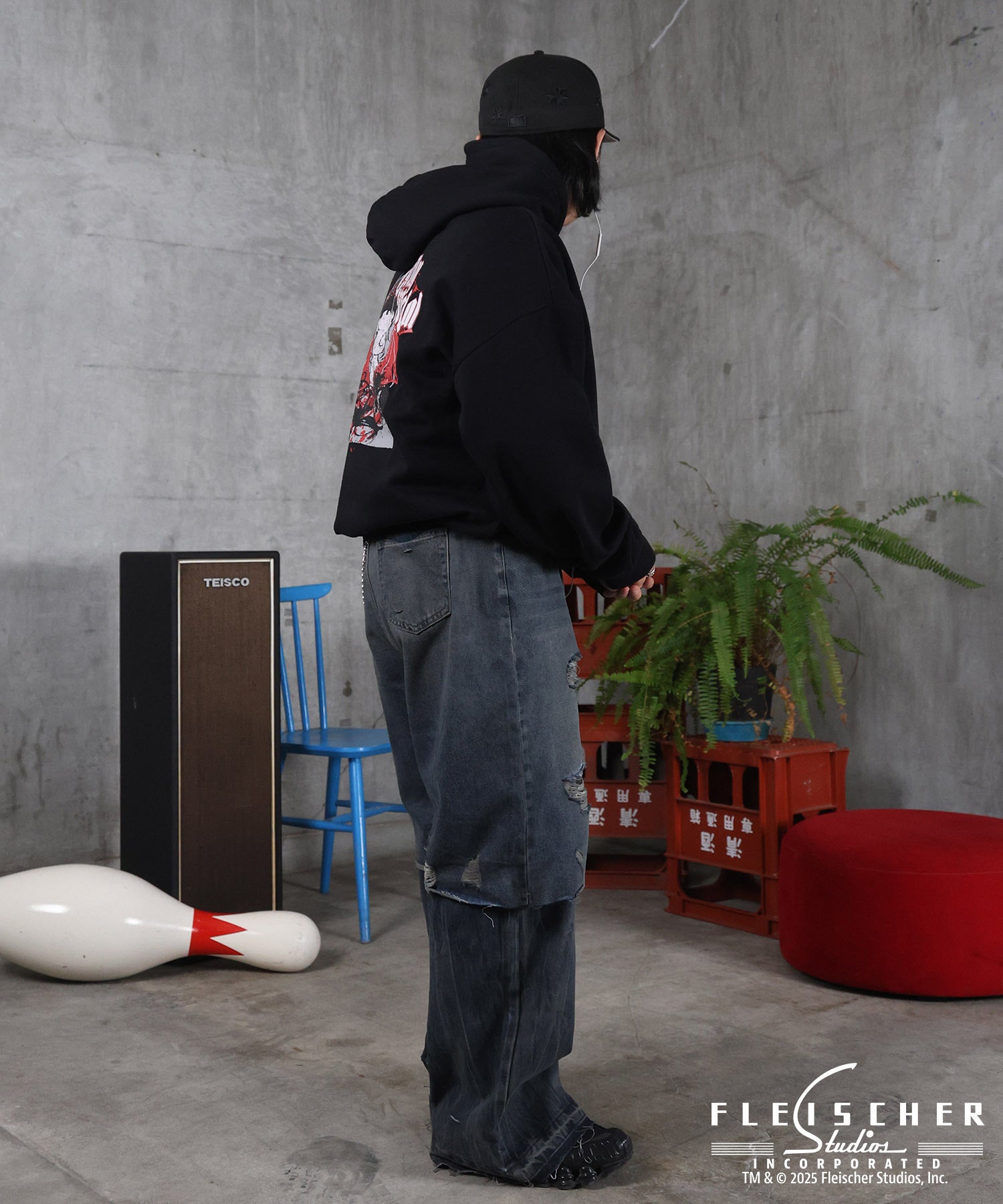 【Betty Boop / ベティブープ】裏起毛 バックプリント パーカー