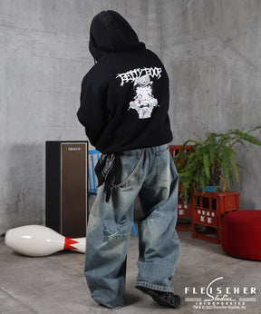 【Betty Boop / ベティブープ】裏起毛 バックプリント ZIPパーカ－