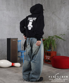 【Betty Boop / ベティブープ】裏起毛 バックプリント ZIPパーカ－