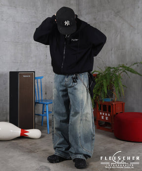 【Betty Boop / ベティブープ】裏起毛 バックプリント ZIPパーカ－