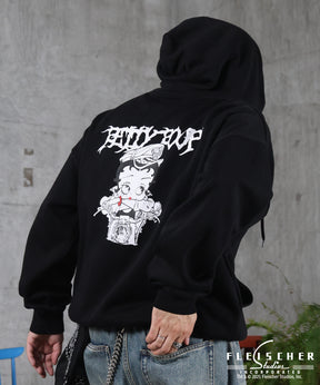 【Betty Boop / ベティブープ】裏起毛 バックプリント ZIPパーカ－