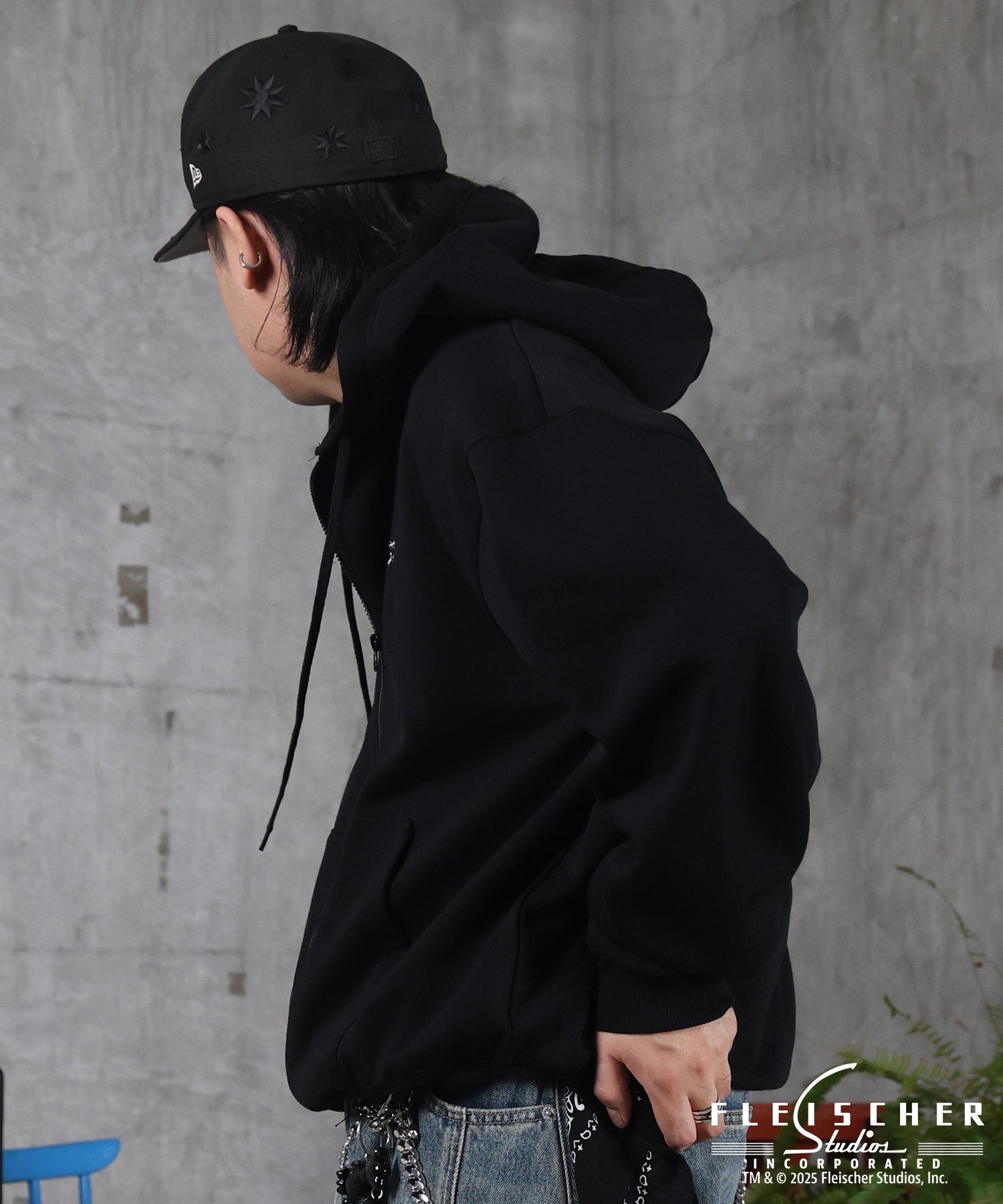 【Betty Boop / ベティブープ】裏起毛 バックプリント ZIPパーカ－