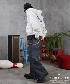 【Betty Boop / ベティブープ】裏起毛 バックプリント ZIPパーカ－