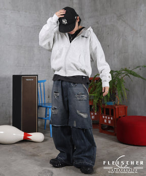 【Betty Boop / ベティブープ】裏起毛 バックプリント ZIPパーカ－