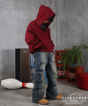 【Betty Boop / ベティブープ】裏起毛 バックプリント ZIPパーカ－