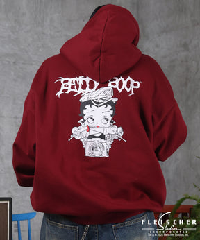 【Betty Boop / ベティブープ】裏起毛 バックプリント ZIPパーカ－