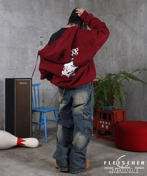 【Betty Boop / ベティブープ】裏起毛 バックプリント ZIPパーカ－