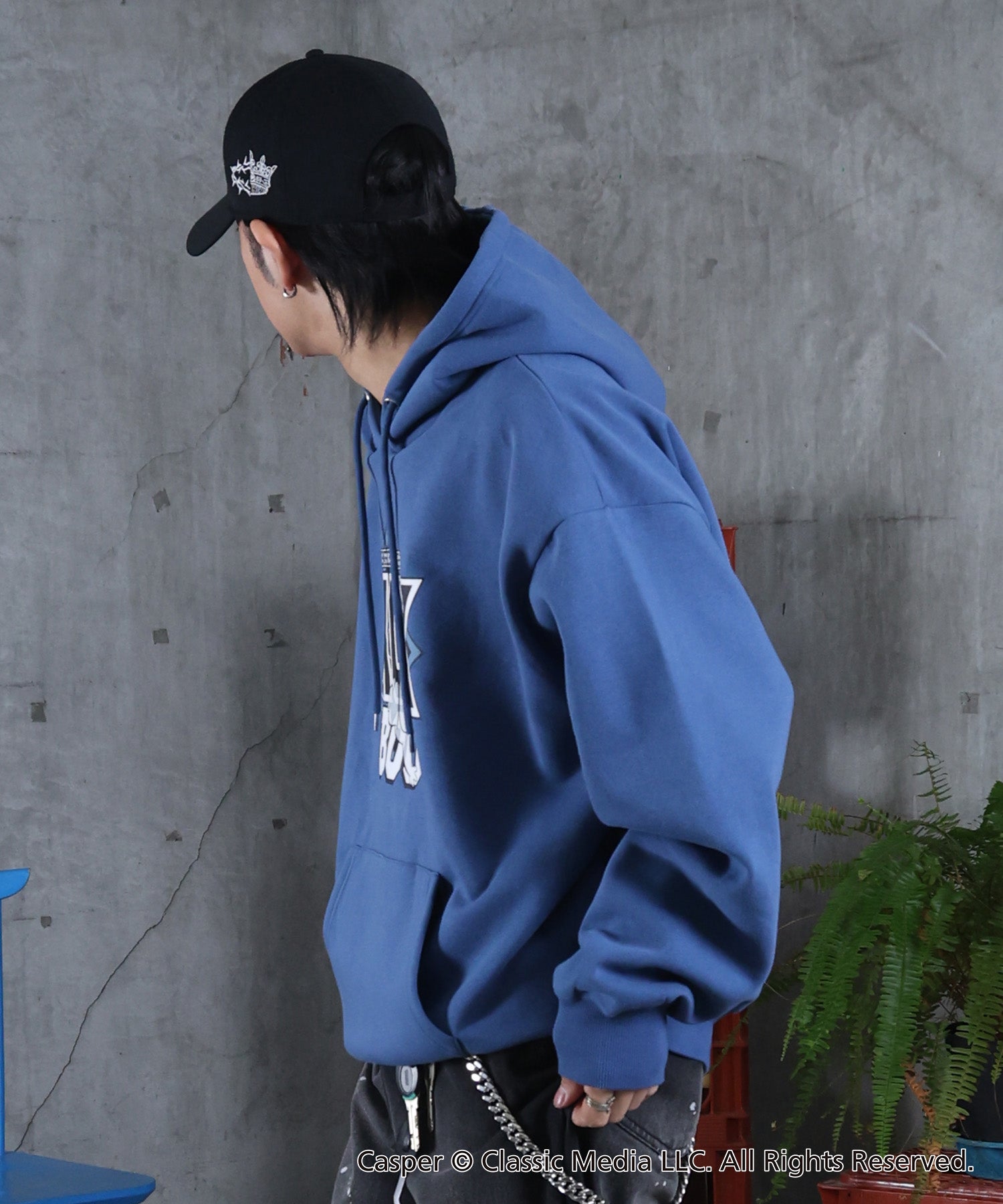 【Casper / キャスパー】ヴィンテージライク レトロ映画 プリントパーカー