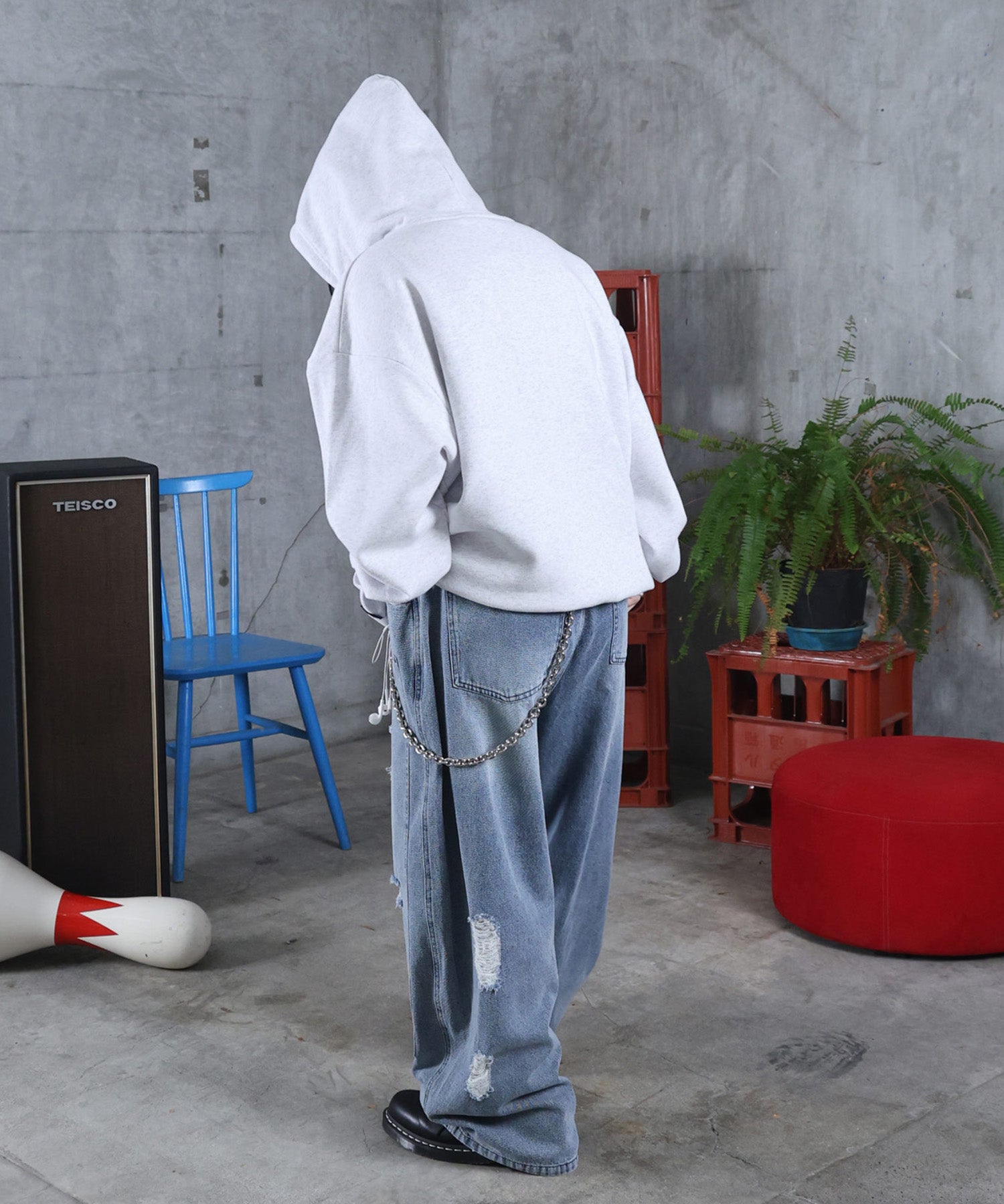 【Casper / キャスパー】ヴィンテージライク レトロ映画 プリントパーカー