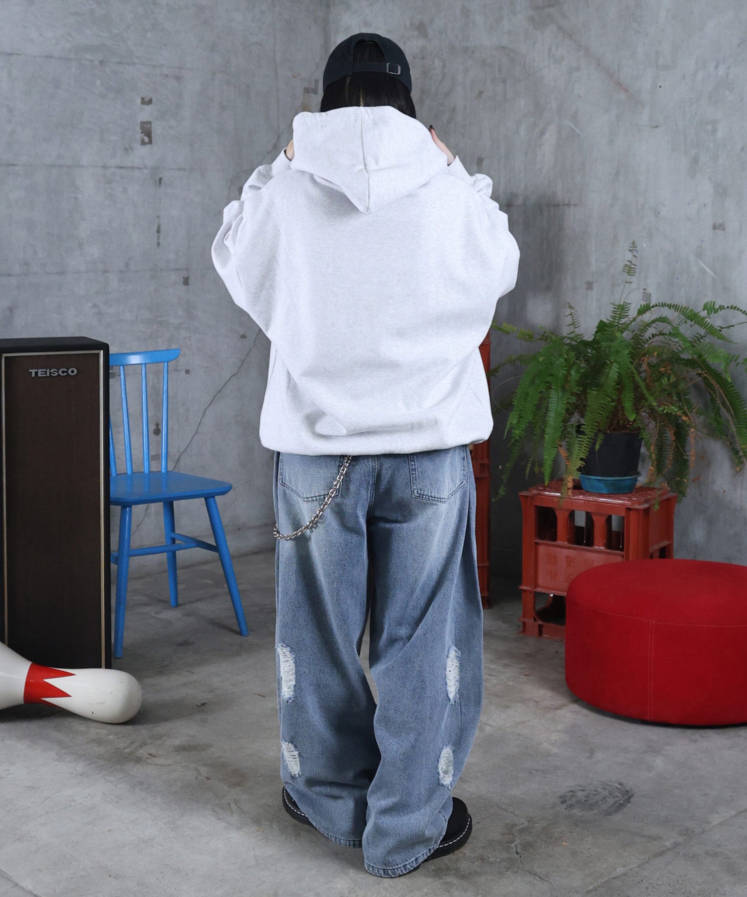 【Casper / キャスパー】ヴィンテージライク レトロ映画 プリントパーカー