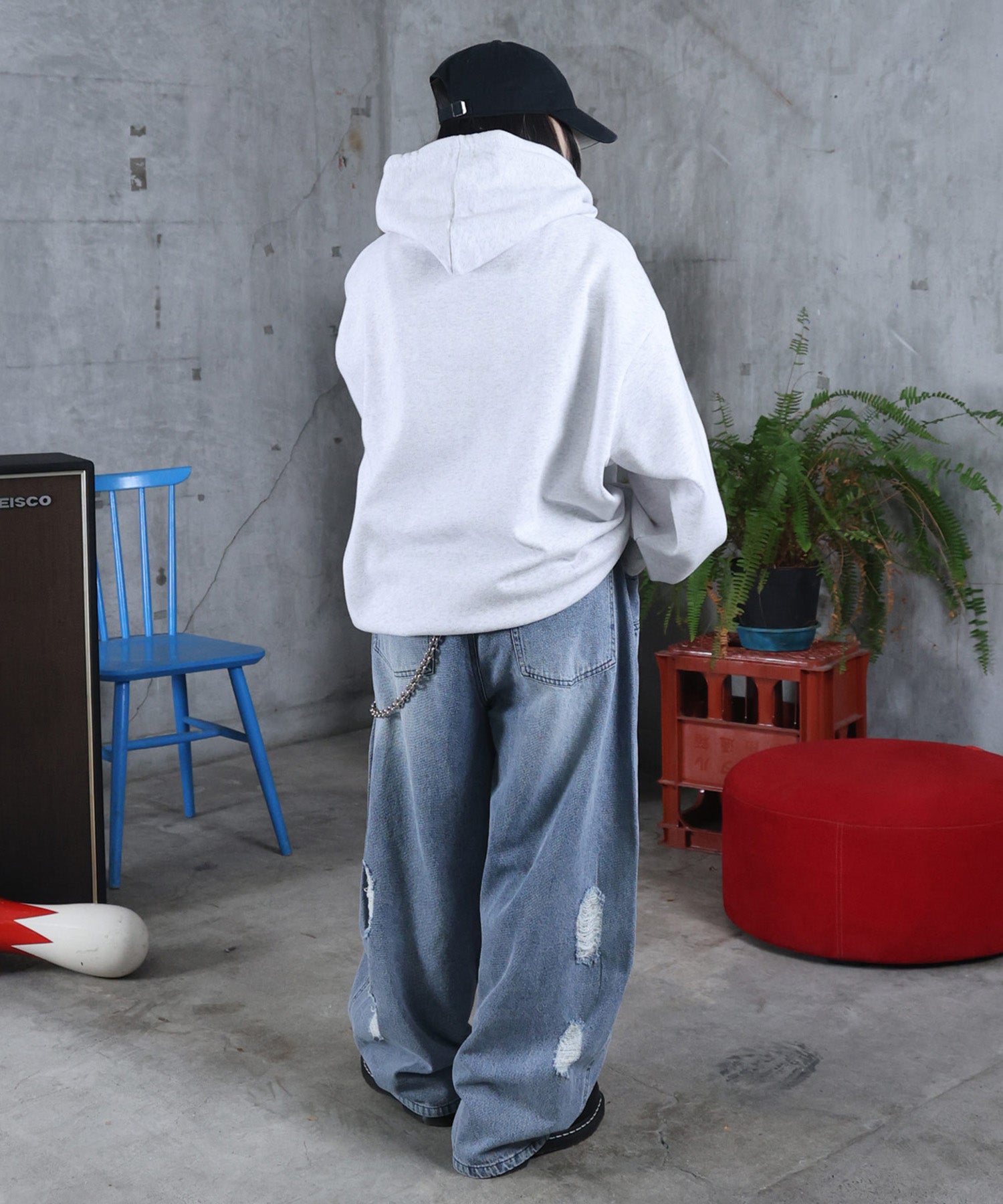 【Casper / キャスパー】ヴィンテージライク レトロ映画 プリントパーカー