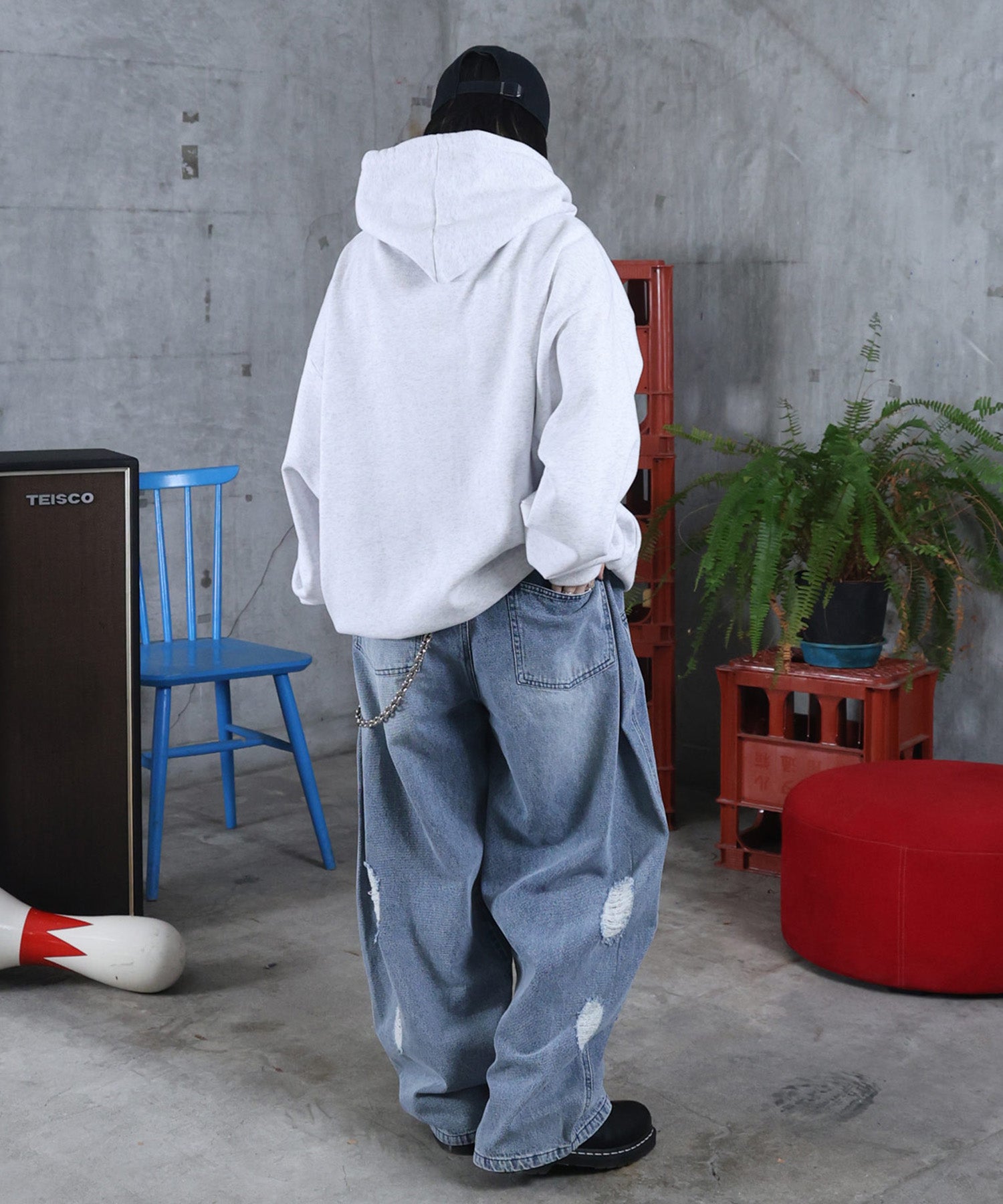 【Casper / キャスパー】ヴィンテージライク レトロ映画 プリントパーカー