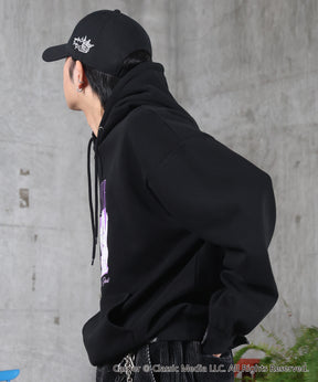 【Casper / キャスパー】ヴィンテージライク レトロ映画 刺繍 プリントパーカー