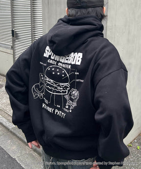 【SPONGE BOB / スポンジボブ】バックプリント プルパーカー
