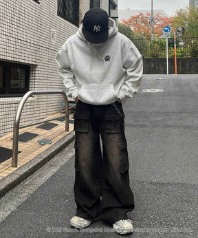 【SPONGE BOB / スポンジボブ】バックプリント プルパーカー