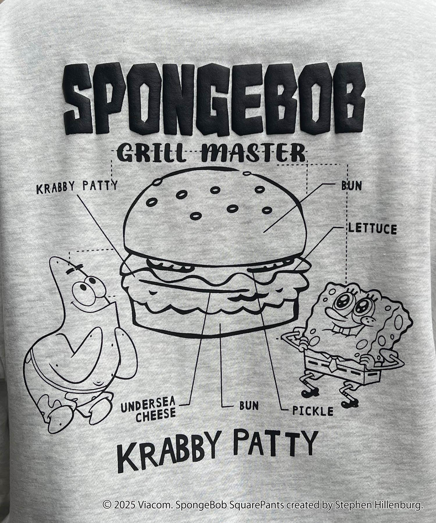 【SPONGE BOB / スポンジボブ】バックプリント プルパーカー