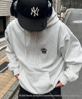 【SPONGE BOB / スポンジボブ】バックプリント プルパーカー