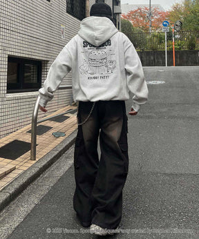 【SPONGE BOB / スポンジボブ】バックプリント プルパーカー