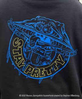 【SPONGE BOB / スポンジボブ】バックプリント 刺繍 プルパーカー