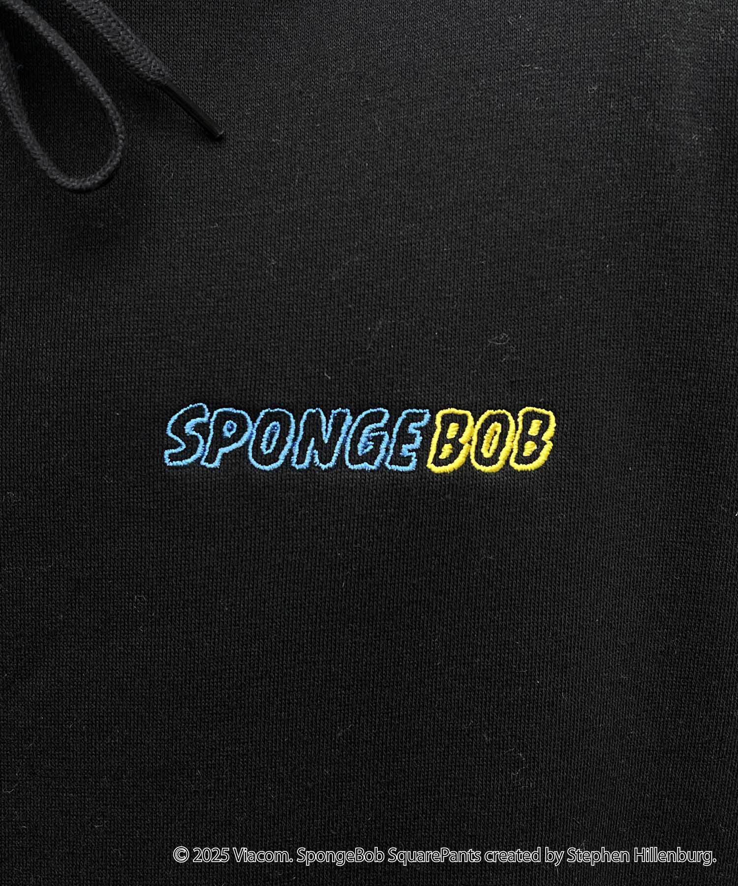 【SPONGE BOB / スポンジボブ】バックプリント 刺繍 プルパーカー