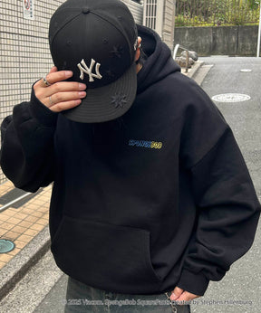 【SPONGE BOB / スポンジボブ】バックプリント 刺繍 プルパーカー