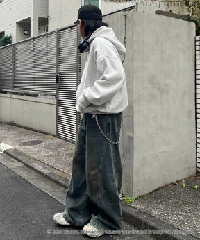 【SPONGE BOB / スポンジボブ】バックプリント 刺繍 プルパーカー