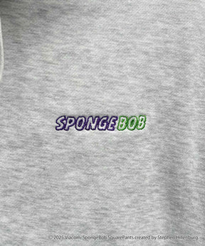 【SPONGE BOB / スポンジボブ】バックプリント 刺繍 プルパーカー