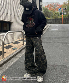 【TOM&JERRY / トムとジェリー】グランジ プリントパーカー