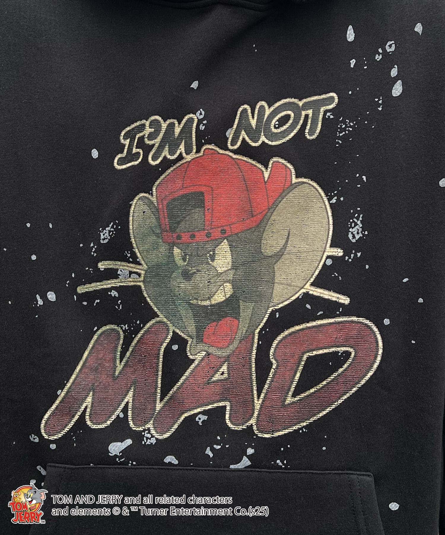 【TOM&JERRY / トムとジェリー】グランジ プリントパーカー