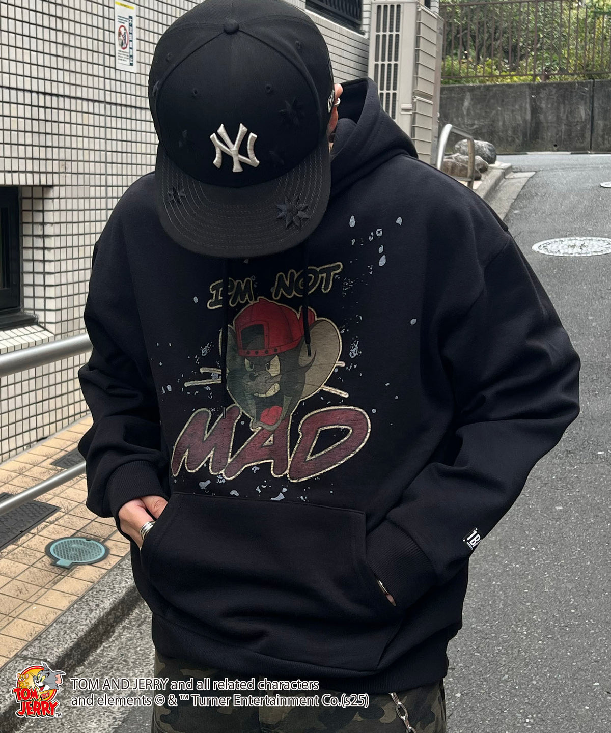 【TOM&JERRY / トムとジェリー】グランジ プリントパーカー