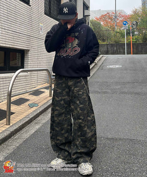 【TOM&JERRY / トムとジェリー】グランジ プリントパーカー